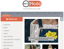 Tablet Screenshot of infomoda.com.br